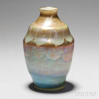 Appraisal: Tiffany Favrile Vase Art glass Tiffany Glass and Decorating Co