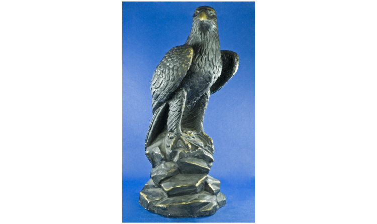 Appraisal: Large Plaster Figure of an Eagle inches in height