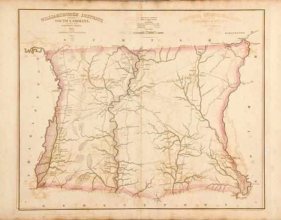 Appraisal: Robert Mills maps from South Carolina Atlas published Baltimore four