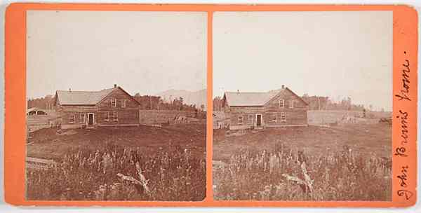 Appraisal: Civil War Stereoview Stereoview of John Brown's Home and Grave