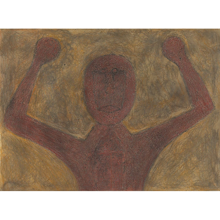 Appraisal: Rufino Tamayo Mexican - ''Abstract Figure '' c lithograph andmixografia