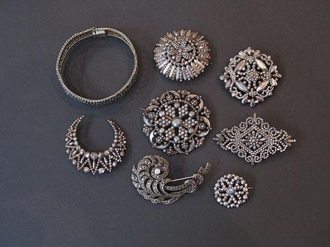 Appraisal: A COLLECTION OF TH CENTURY AND LATER CUT-STEEL JEWELLERY including