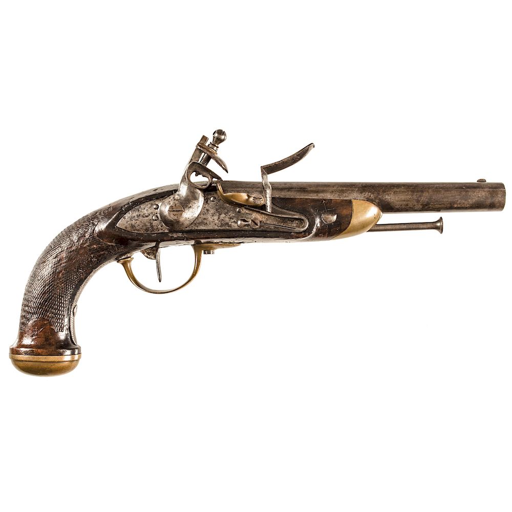 Appraisal: French Le Pistolet D'Officer Model Flintlock Pistol Guns French Le