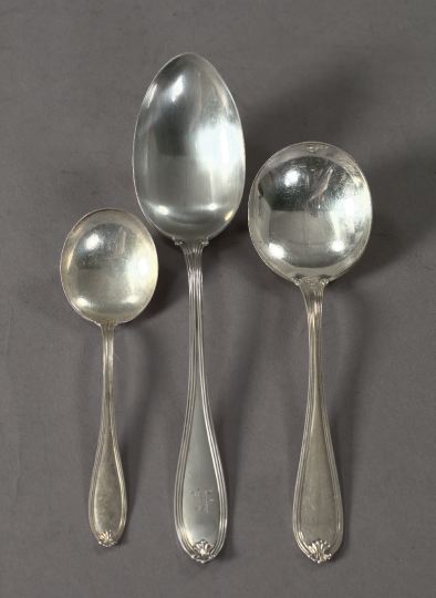 Appraisal: Twenty-Six-Piece Group of Simpson Hall Miller Sterling Silver Flatware in