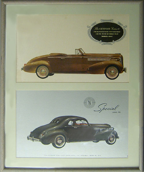 Appraisal: Two Buick advertisements x