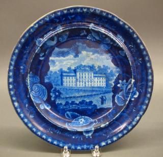 Appraisal: E Wood Marine Hospital plate A th century Historical Blue