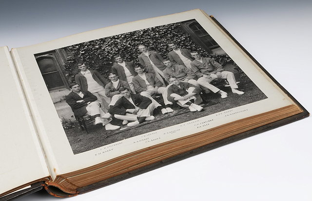 Appraisal: A VICTORIAN PHOTOGRAPH ALBUM depicting images of views and scenes