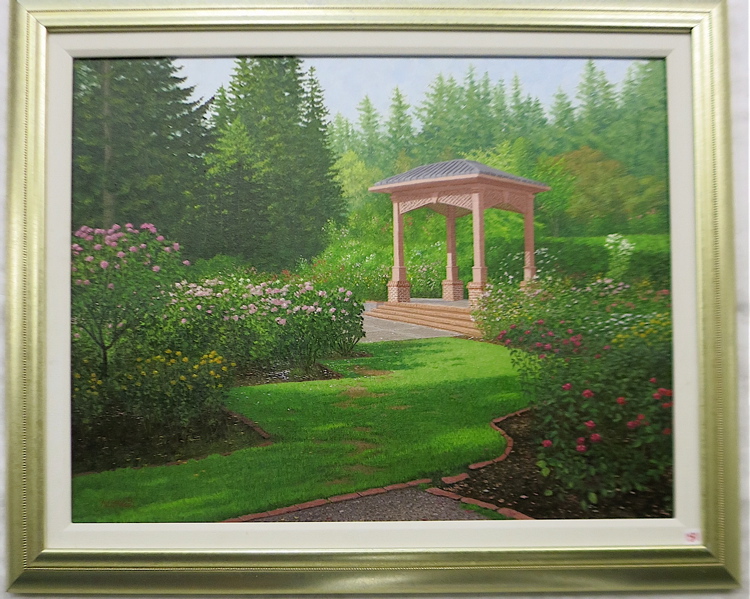 Appraisal: MEL McROBERT OIL ON CANVAS Oregon st century Portland Roses