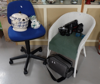 Appraisal: A mixed collection of items to include office chair Lloyd