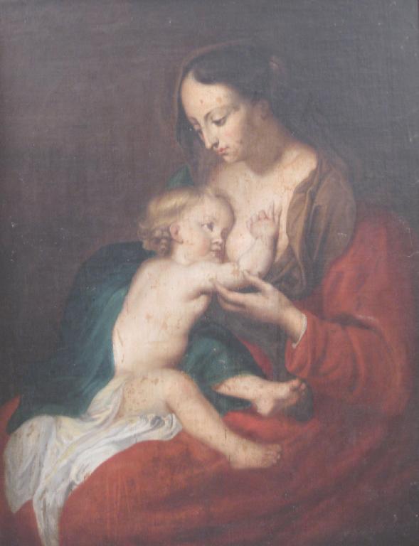 Appraisal: AFTER SIR ANTHONY VAN DYCK The Virgin and Child oil