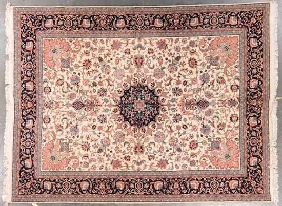 Appraisal: Romanian Tabriz carpet Romania modern x Estimate - Mint and