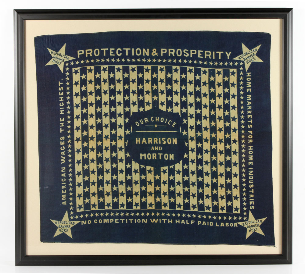 Appraisal: - Presidential Campaign Bandana Presidential campaign bandana for Republicans Benjamin