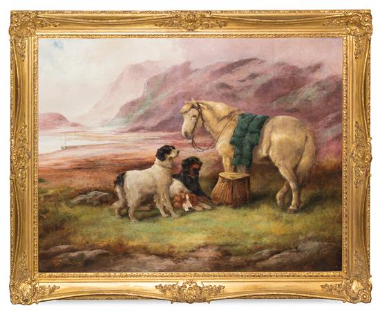 Appraisal: Sale Lot Robert Cleminson British - Waiting for Master oil