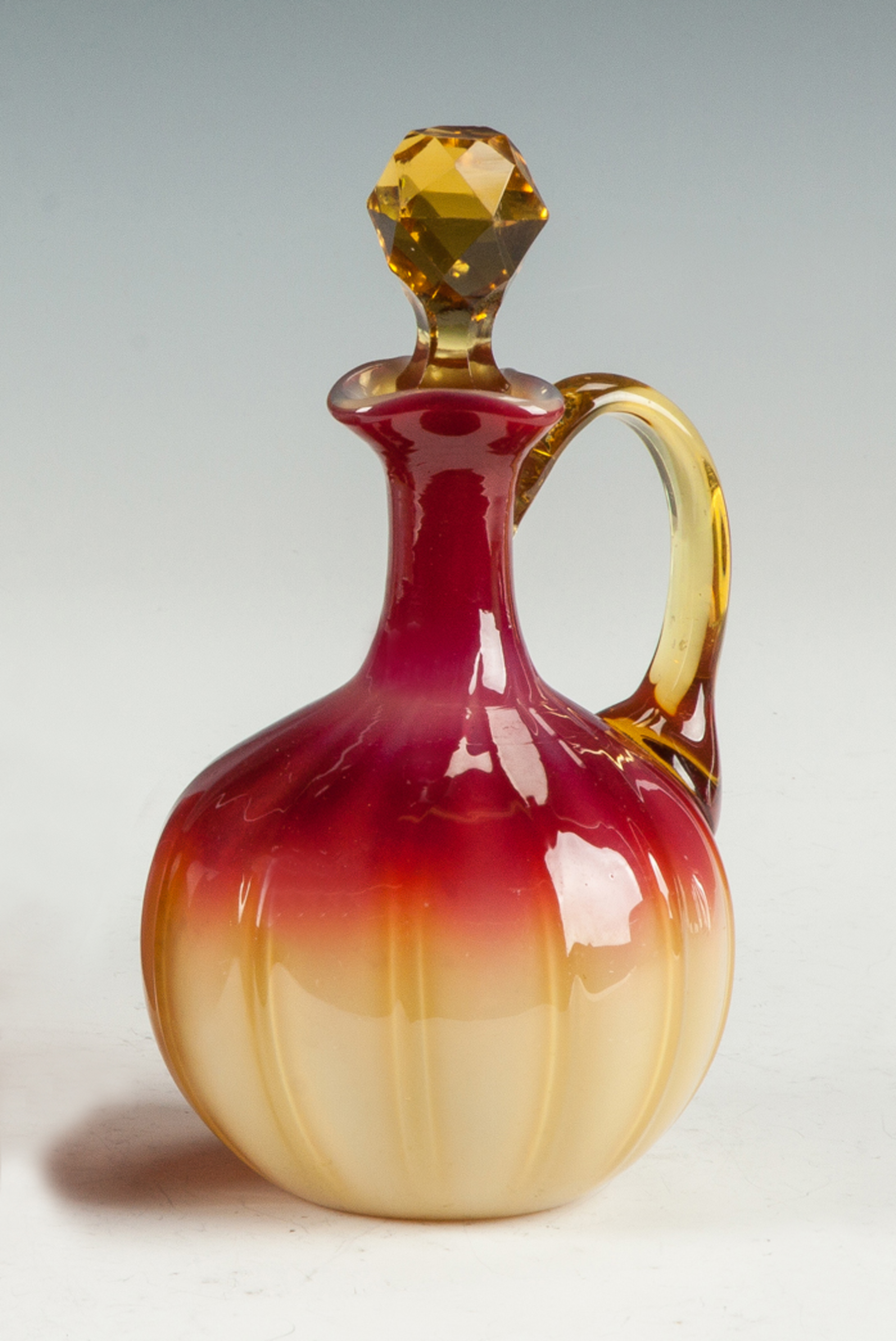 Appraisal: Plated Amberina Cruet Late th cent