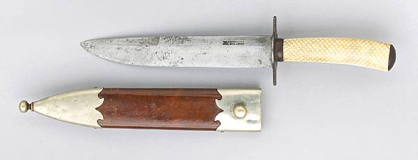 Appraisal: An English bowie knife by Wilkinson The inch single edged