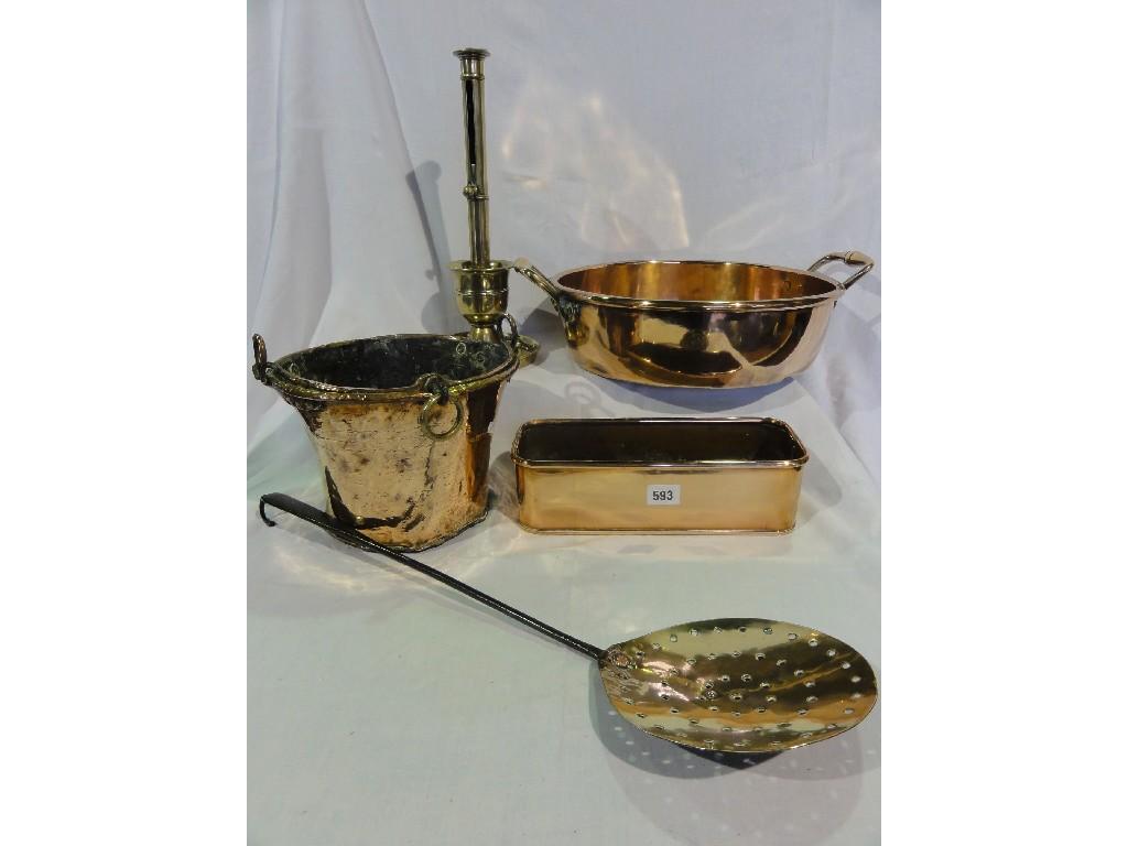 Appraisal: An interesting collection of kitchenalia including a good copper preserving