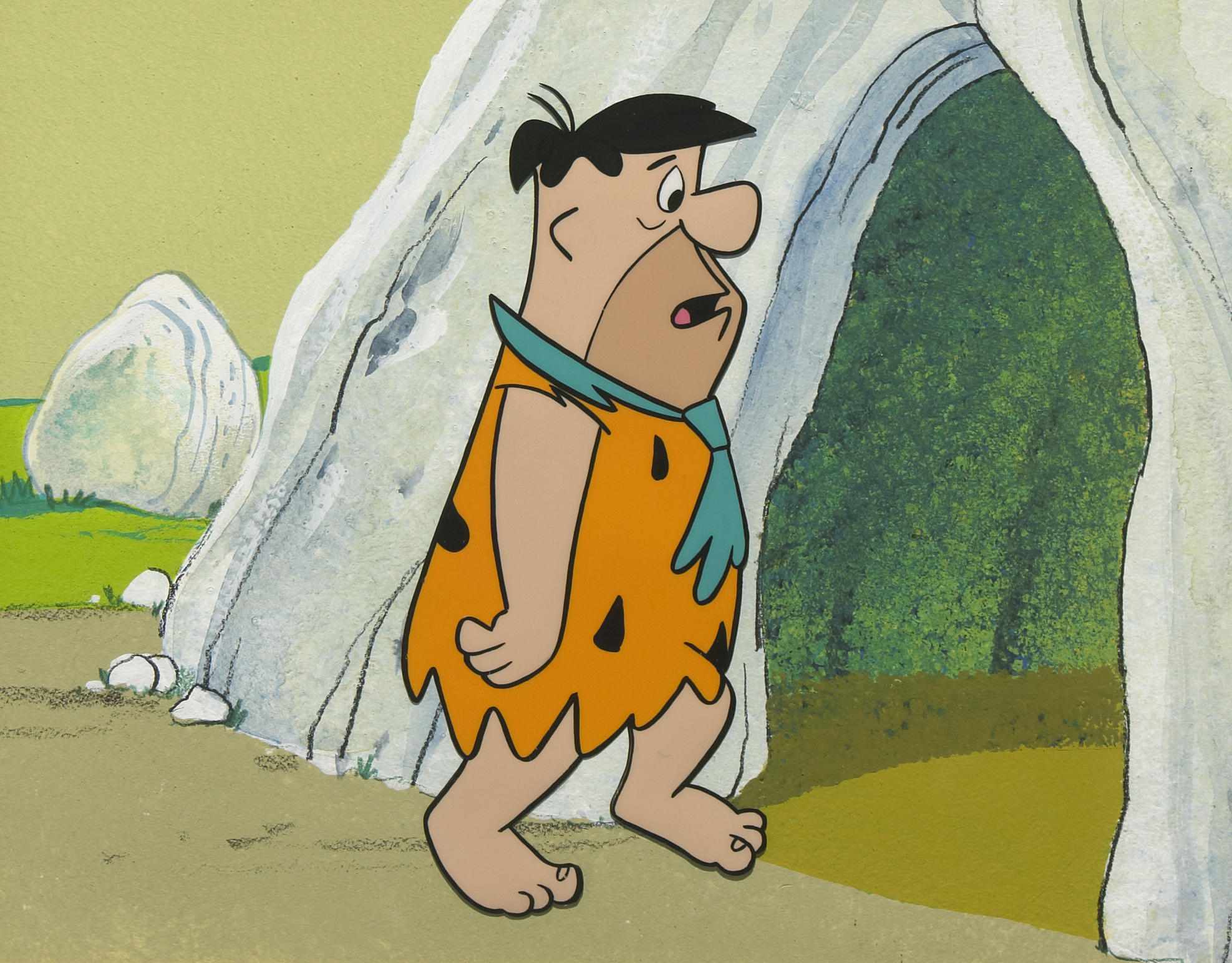 Appraisal: Two Hanna Barbera celluloids from the television show The Flintstones