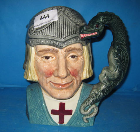 Appraisal: Royal Doulton Large Character Jug St George D