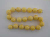 Appraisal: An amber bead necklace beads approx mm diameter necklace approx