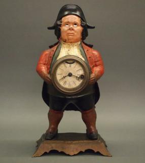 Appraisal: Bradley Hubbard blinking eye clock A th century American cast