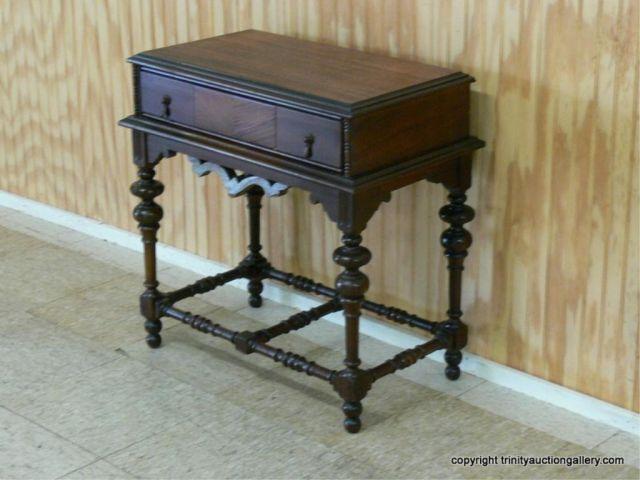 Appraisal: Circa 's Mahogany Side Table with Drawer - in the