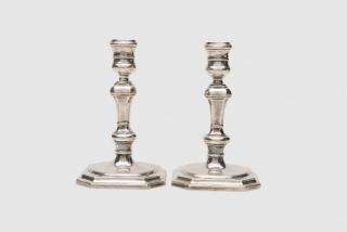 Appraisal: TIFFANY CO Silver Candlesticks PAIR OF TIFFANY COMPANY SILVER CANDLESTICKSmarked