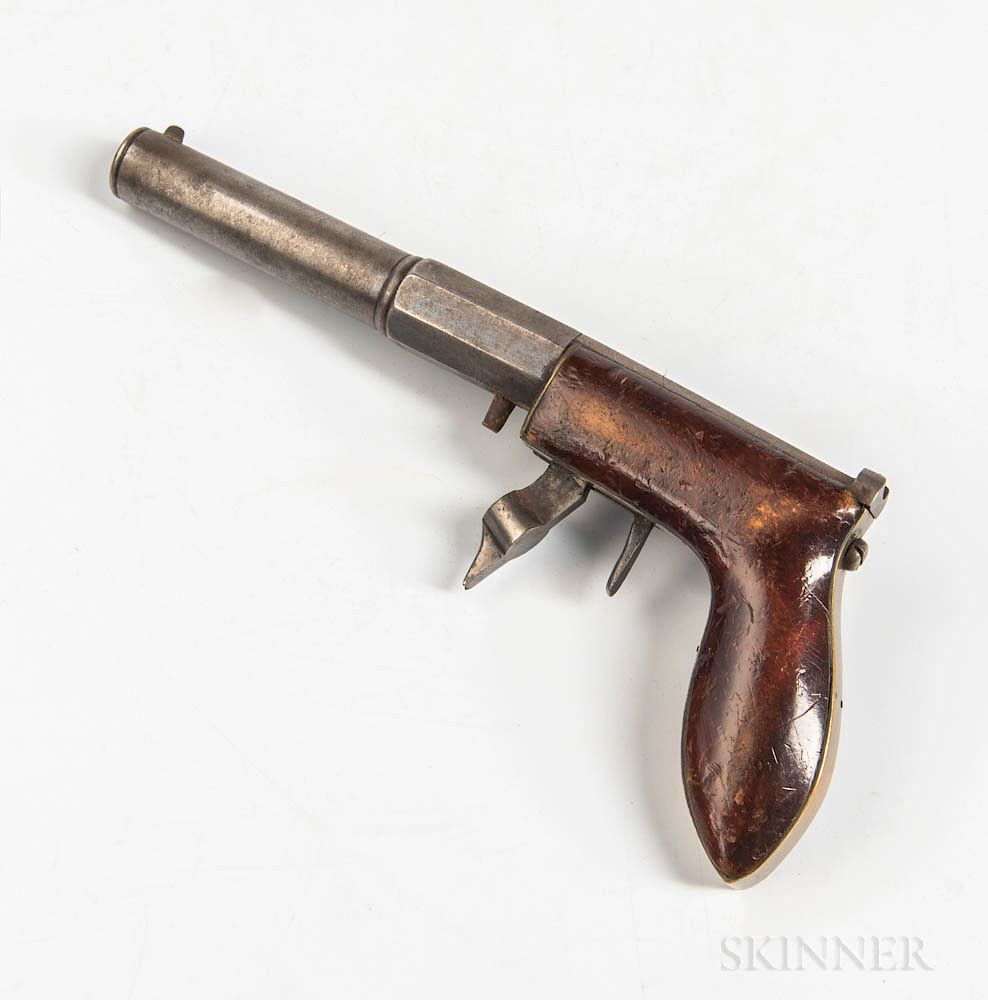 Appraisal: H J Hale Bristol Connecticut-made Underhammer Pistol H J Hale