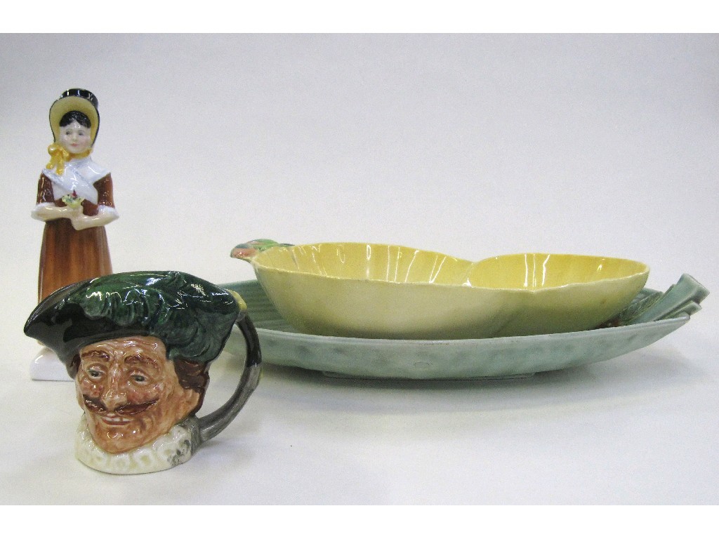 Appraisal: Two Carlton Ware dishes Royal Doulton figure 'Louise' HN and