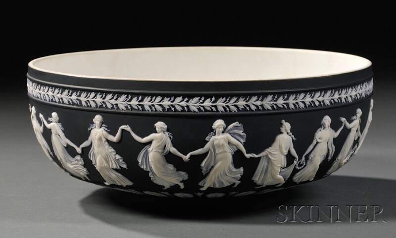 Appraisal: Wedgwood Black Jasper Dip Bowl England c circular form with