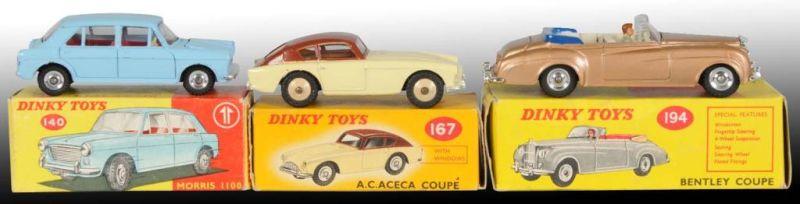 Appraisal: Lot of Dinky Toys Die-Cast Autos in OB Description French