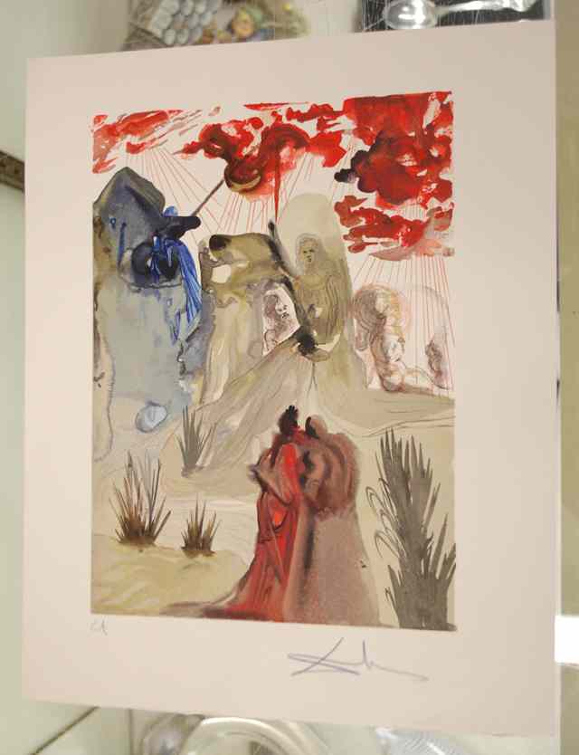 Appraisal: ATTRIBUTED TO SALVADOR DALI COLOR LITHOGRAPH Spain - titled from