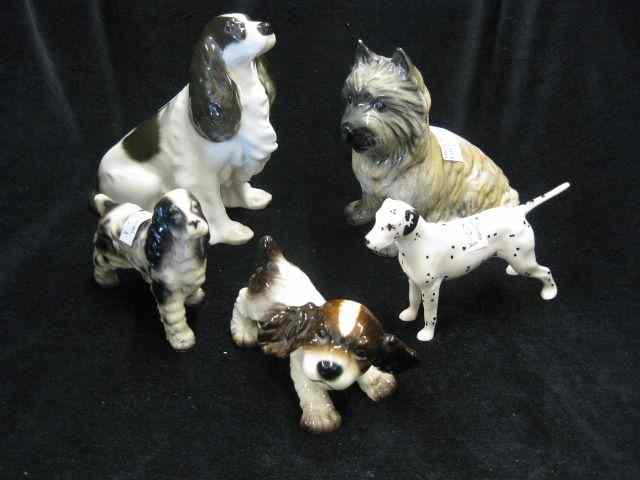 Appraisal: Lot of Dog Figurines Beswick Goebeland others tallest is ''