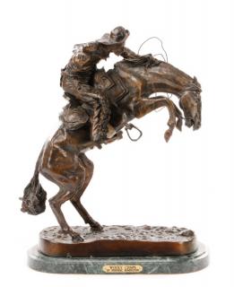 Appraisal: After Frederic Remington Wooly Chaps Bronze After Frederic Sackrider Remington