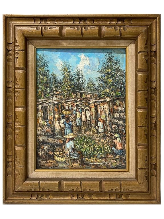 Appraisal: Artist Unknown Oil Painting Artist Unknown Oil Painting Measurements Framed