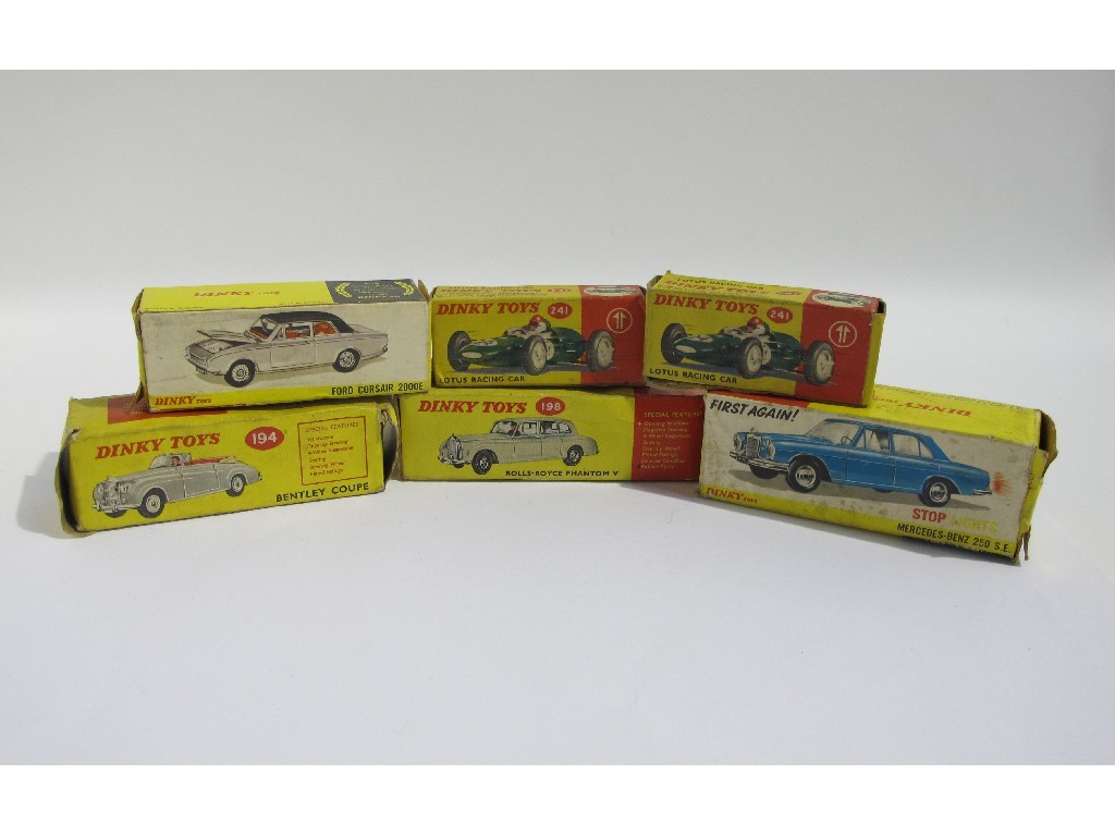 Appraisal: A lot comprising six boxed Dinky die-cast models - and