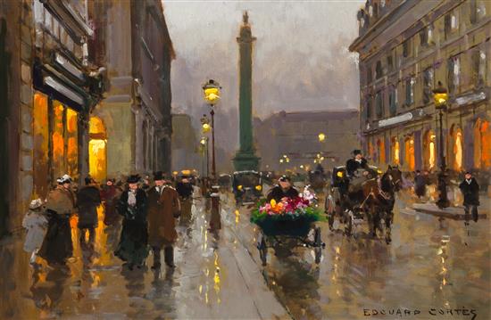 Appraisal: Sale Lot Edouard Leon Cortes French - Place de Vendome