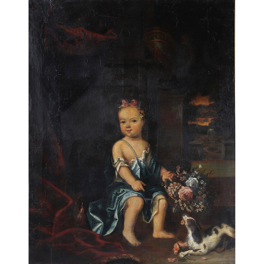 Appraisal: BRITISH SCHOOL TH CENTURY PORTRAIT OF A CHILD NOBLE WITH