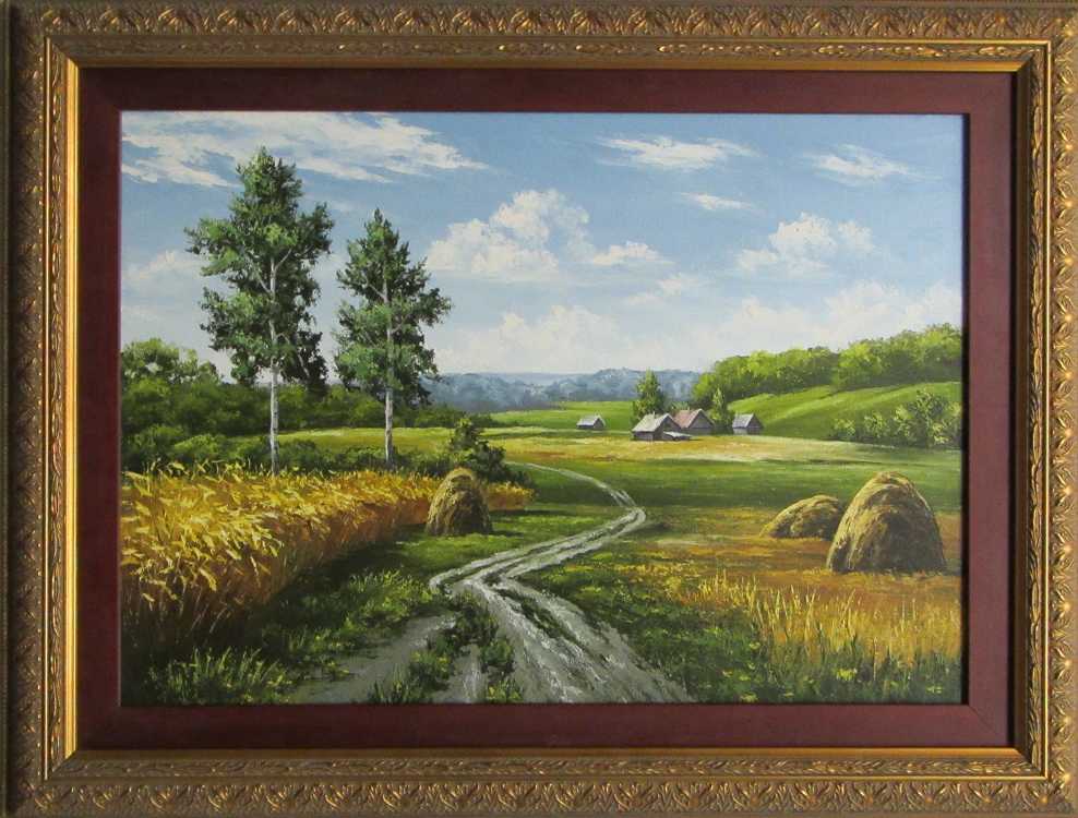 Appraisal: C A KUZNETSOFF OIL ON CANVAS Russian born A summer