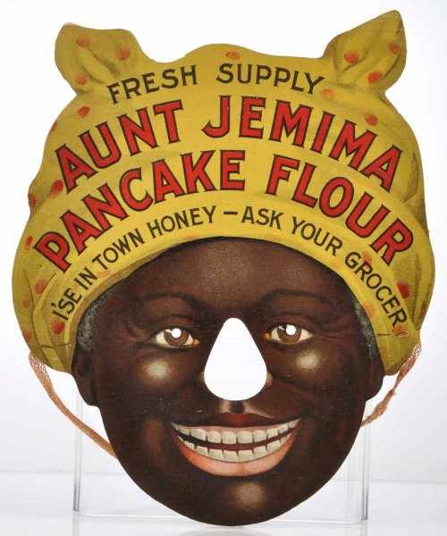 Appraisal: Aunt Jemima Mask Description Great die-cut paper mask with beautiful