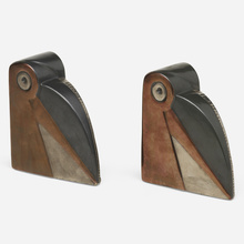 Appraisal: Albert Drexler Jacobson for Cowan Pottery PELICAN BOOKENDS PAIR Cowan