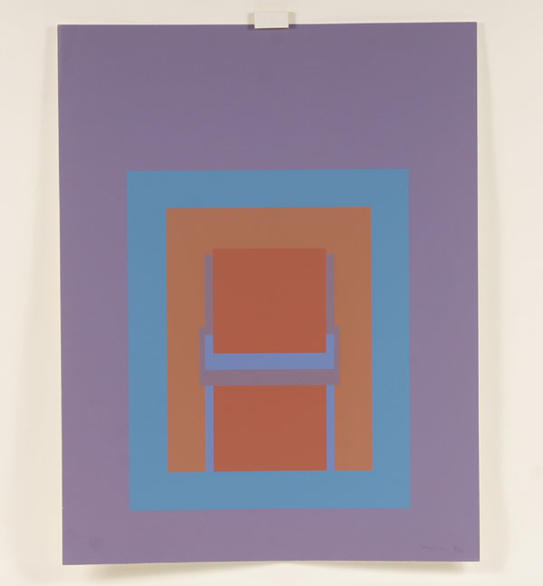 Appraisal: Robyn Denny British b Minimalist composition from Paradise Suite Color