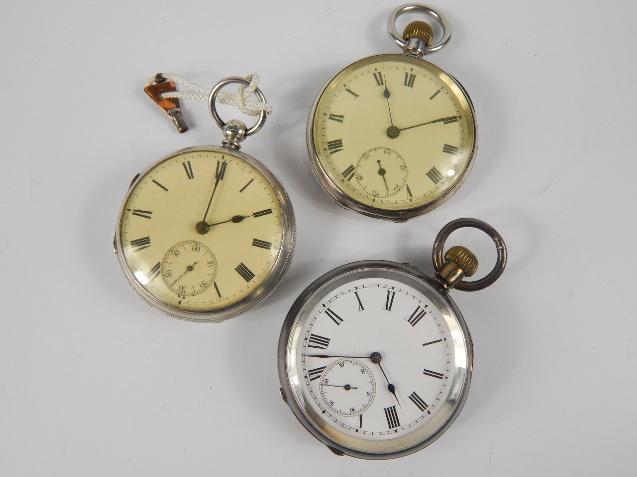 Appraisal: A Victorian silver open faced key wind gentleman's pocket watch