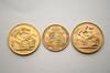 Appraisal: COINS - Lot of English gold sovereigns