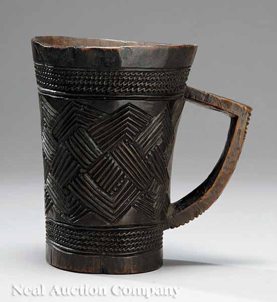 Appraisal: A Group of Seven African Art Objects including a ceremonial