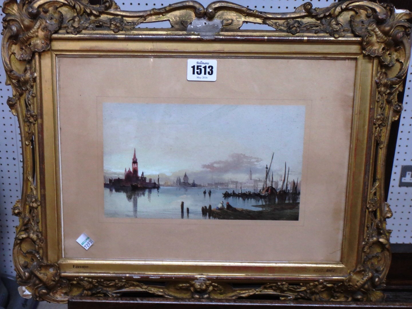 Appraisal: Circle of Clarkson Stanfield Venice watercolour cm x cm