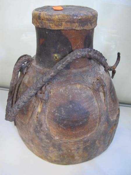 Appraisal: AFRICAN TRIBAL DRUM