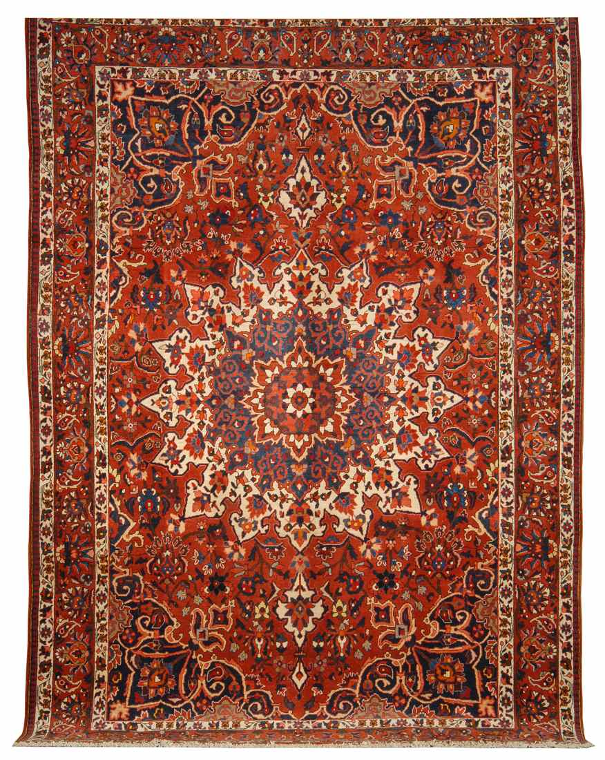 Appraisal: ORIENTAL RUG BAKTIARI ' x ' Central medallions of brown