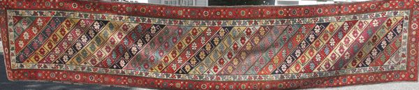 Appraisal: th Century Northwest Persian Kuba runner ' x ' '