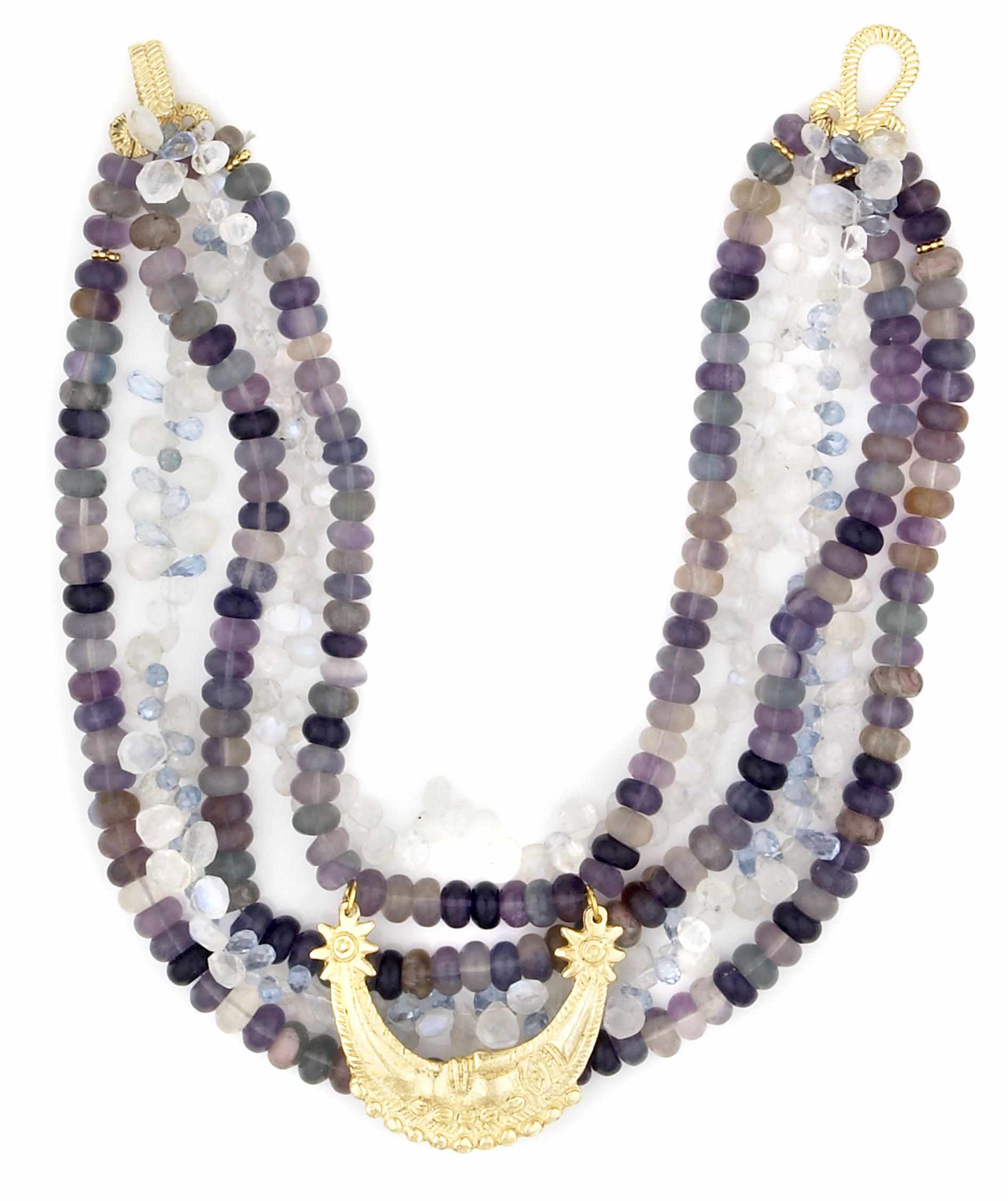 Appraisal: Tony Duquette American - sA fluorite moonstone amethyst topaz and