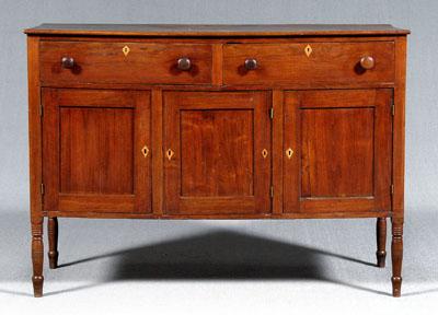 Appraisal: North Carolina walnut sideboard figured walnut with old mellow color